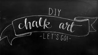 Chalkboard Art Lettering Tutorial  DIY Chalkboard Design Tips [upl. by Yerfoeg]