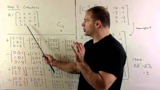 Inverse of 4x4 Matrix Using Adjugate Formula [upl. by Branscum118]