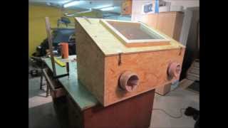 Sandstrahlkabine selber bauen  How to build a sandblasting box [upl. by Pat]