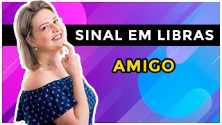 Sinal de AMIGO em LIBRAS [upl. by Atiek]