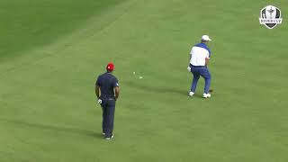 Highlights from Sunday Singles as Tiger Woods Loses 3amp2 to Jon Rahm  2018 Ryder Cup [upl. by Bhayani]