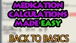 How To Do Medication Dosage Calculations Basics [upl. by Suiradal]