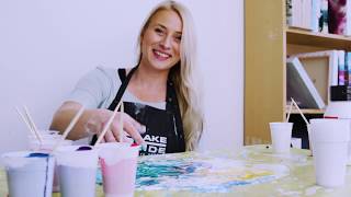 01 Fluidart Acrylic Pouring Tutorial The Dutch Pour [upl. by Reinert]