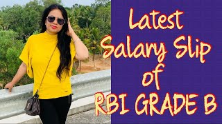 Latest Salary Slip of RBI GRADE B OFFICER [upl. by Petey]