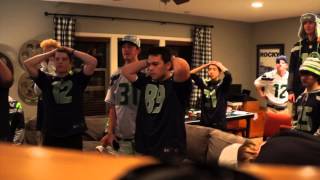 Super Bowl XLIX Seahawks Fans Reaction [upl. by Rochkind]