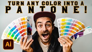 Turn any color into a PANTONE Adobe Illustrator [upl. by Mossolb]