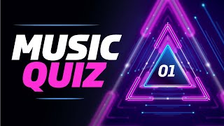 Music Quiz  Guess the song with sound clips  Music party game [upl. by Ydiarf]