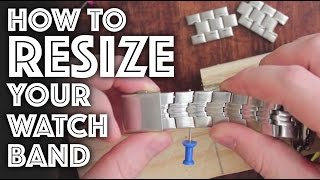 How to Resize  Adjust a Watch Band [upl. by Gastineau]