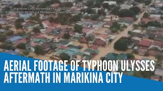 Aerial footage of Typhoon Ulysses aftermath in Marikina City [upl. by Fairbanks120]