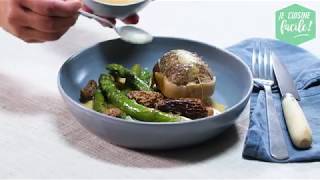 Recette facile de paupiettes de veau sauce morilles et asperges [upl. by Aramahs]