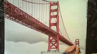 Drawing Golden Gate Bridge [upl. by Taryn]