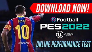 How to Download eFootball PES 2022 Online Performance Test DOWNLOAD NOW [upl. by Ecinreb]