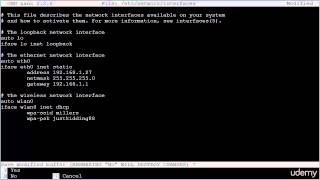 023 Basic networking ifconfig ifup ifdown etc network interfaces [upl. by Erik]