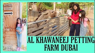 AL KHAWANEEJ PETTING FARM DUBAI SMALL FARM FOR KIDS [upl. by Ahsitnauq]