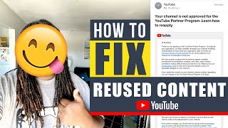 How To Fix Reused Content [upl. by Yedarb]