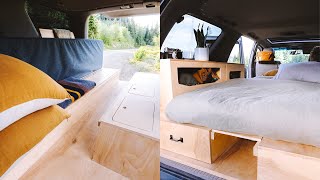 Unique SUV Camper Conversion Tour  3 Years on the Road  Tiny Home Toyota Sequoia 4x4 Overland [upl. by Ahsiadal292]