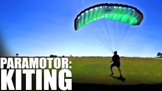 Flying a Huge Kite  Paramotor Training [upl. by Ley]