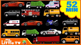 Street Vehicles  Car Wash Videos  Nursery Rhymes Plus Lots More  My Little TV [upl. by Bea126]