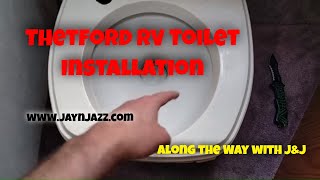 RV Toilet Repair  Thetford RV Toilet Installation  RV DIY  🚽 [upl. by Alamat]