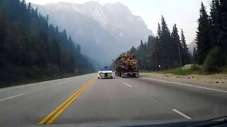 Calgary AB to Vancouver BC drive timelapse [upl. by Arsi314]