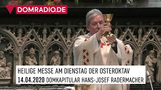 Katholischer Gottesdienst live aus dem Kölner Dom  Domkapitular HansJosef Radermacher [upl. by Eadith]