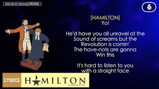 6 Hamilton  Farmer Refuted VIDEO LYRICS [upl. by Dorelia]