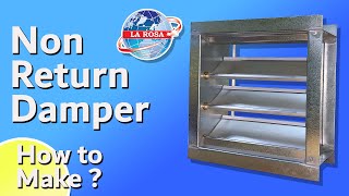 HOW TO MAKE NON RETURN DAMPER  NRD DAMPER [upl. by Jarrett366]