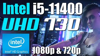 Intel Core i511400  UHD Graphics 730  9 Games  1080p amp 720p [upl. by Atsejam]