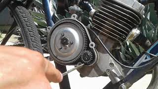 How to properly adjust clutch on motorized bicycle  Part 1 [upl. by Imeka]