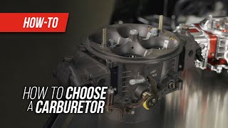 How To Choose A Carburetor [upl. by Retep]