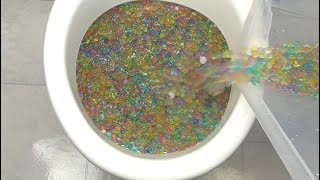 Will it Flush  Orbeez Water Balls 5 Minute Crafts Experiment [upl. by Kirbee]