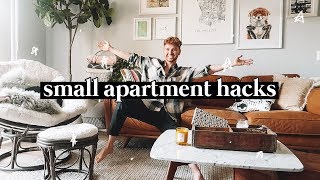 10 SMALL APARTMENT DECORATING TIPS  HACKS  Lone Fox [upl. by Nikolos395]