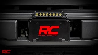 Universal 8inch LED Light Bar License Plate Mount Kit by Rough Country [upl. by Mehitable686]