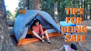 How to Be Safe As a Solo Female Camping  How to Camp Alone and NOT be Afraid as a Woman REALISTIC [upl. by Nisen]