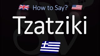 How to Pronounce Tzatziki Sauce CORRECTLY [upl. by Llednil]