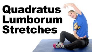 Top 5 QL Stretches Quadratus Lumborum  Ask Doctor Jo [upl. by Yentirb]