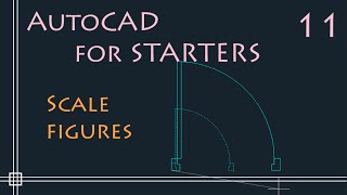 AutoCAD 2D  How to Scale a drawing  PART 1Resize objects [upl. by Amehsat]