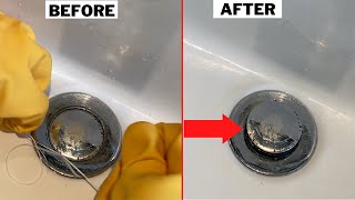 How To Fix Stuck Pop Up Sink Plug With Dental Floss [upl. by Jurdi]