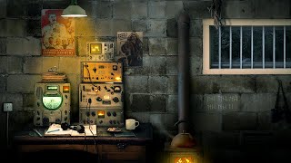 Creepy Bunker Ambience  Rain amp Wind Sounds 3 hours 4k [upl. by Elvina237]