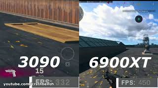 6900 XT vs RTX 3090 in Warzone [upl. by Annia]