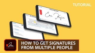 How to get signatures from multiple people Adobe Sign tutorial [upl. by Olumor872]