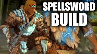 Skyrim SE Builds  The Spellsword  Warrior Mage Build [upl. by Colston]