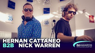 DJ Awards Exclusive Sunset 2019  Hernan Cattaneo b2b Nick Warren Live Café Del Mar [upl. by Itnahsa]