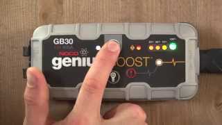 How To Jump Start A Car Battery  NOCO Genius Boost GB30 UltraSafe Lithium Jump Starter [upl. by Llemij]