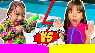 Tipos de crianças na piscina Laurinha e Helena FT MC Divertida Gatinha das Artes e Jessica Sousa [upl. by Barra]