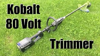 Kobalt 80V Brushless String Trimmer  Review by vtmaestro [upl. by Turk]