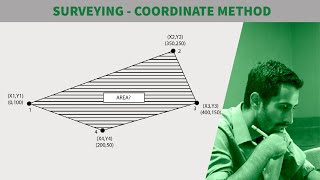 FE Exam Review  FE Civil  Surveying  Area by Coordinate Method [upl. by Pedro]