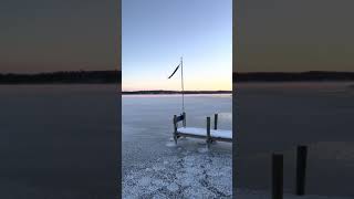 Leech Lake Ice Report  Walker Bay Leech Lake [upl. by Ykcul]