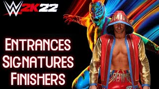 WWE 2K22 EntrancesSignaturesFinishers Dominik Dijakovic [upl. by Bergin]