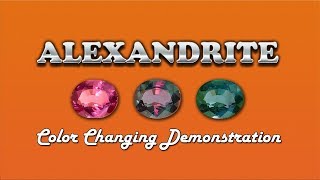 Alexandrite Gemstone amp Color Changing Demonstration [upl. by Nierman620]